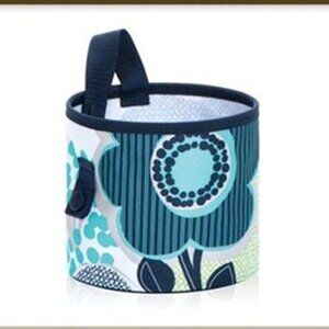 THIRTY ONE BAGS Oh Snap Bin Set of 2 Fabulous Floral Navy Blue NWT NLA